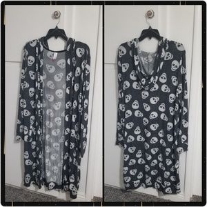 Long Skull hooded sweater XL